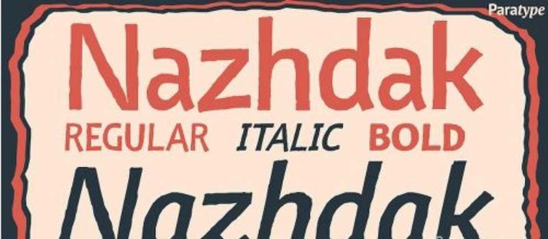Nazhdak Font Family - 3 Fonts