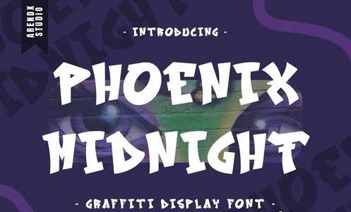 Phoenix-Midnight---Graffiti-Display-Font