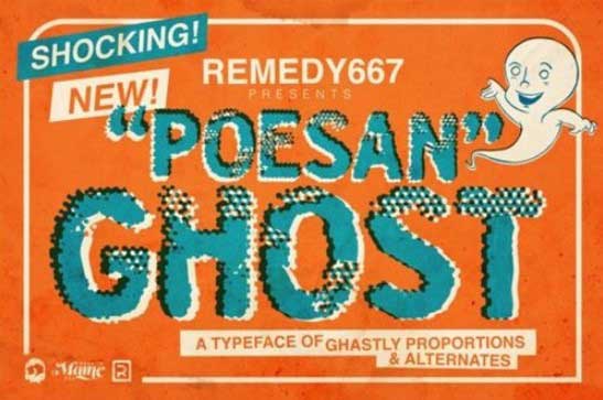 Poesan Ghost Font