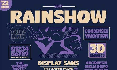 Rainshow - Display Sans