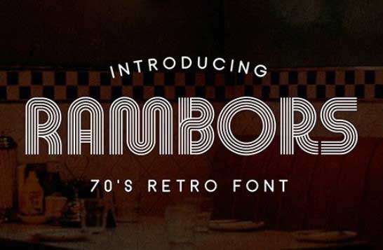 Rambors - Retro Font