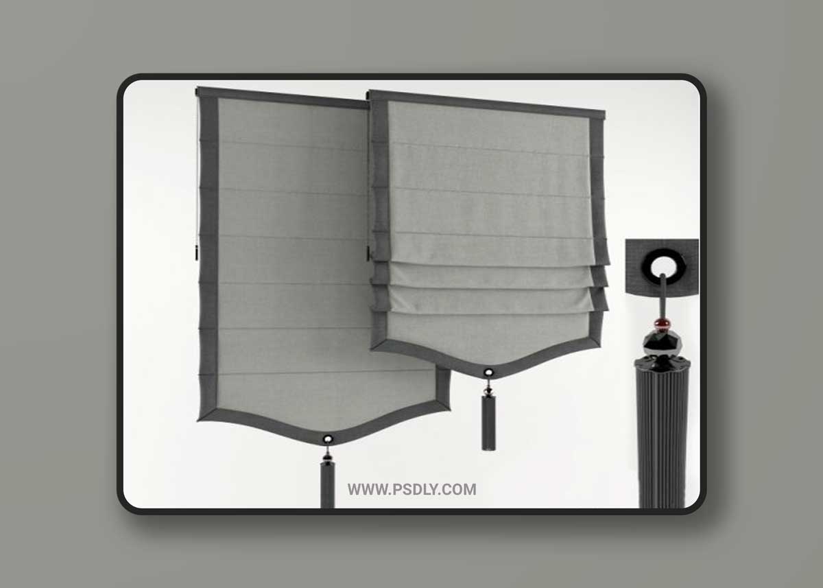 Roman curtain 94 3D Model