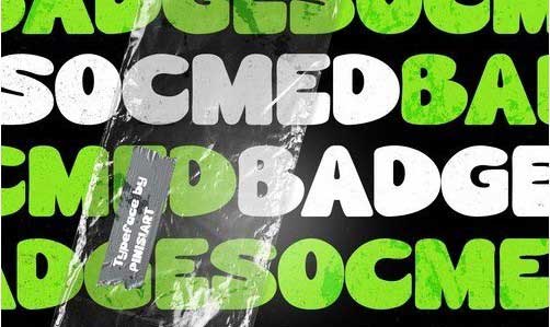 SOCMED BADGE - Display Font