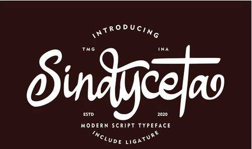 Sindyceta Modern Script