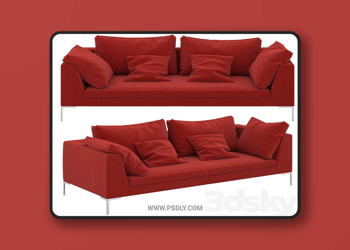 Sofa B&B Italia Charles 20 3D Model