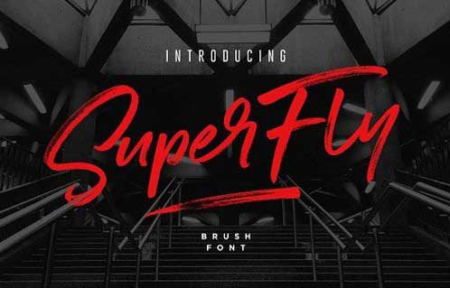 SuperFly Brush Font