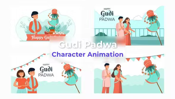 Videohive Gudi Padwa Animated Scene Pack 36770533