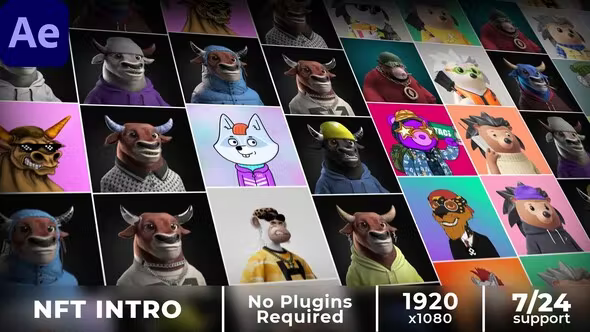 Videohive NFT Mosaic Intro 36834820