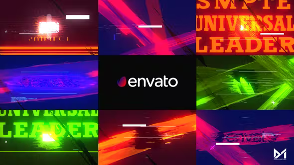 Videohive Glitch Brushstroke Intro V2 36705047