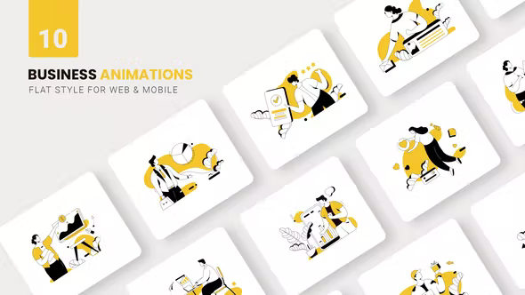 Videohive Business Technology Animations - Flat Concept 36703837