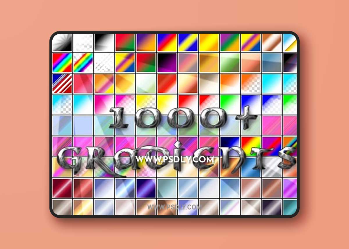 1300+ Colorful Photoshop Gradients Pack