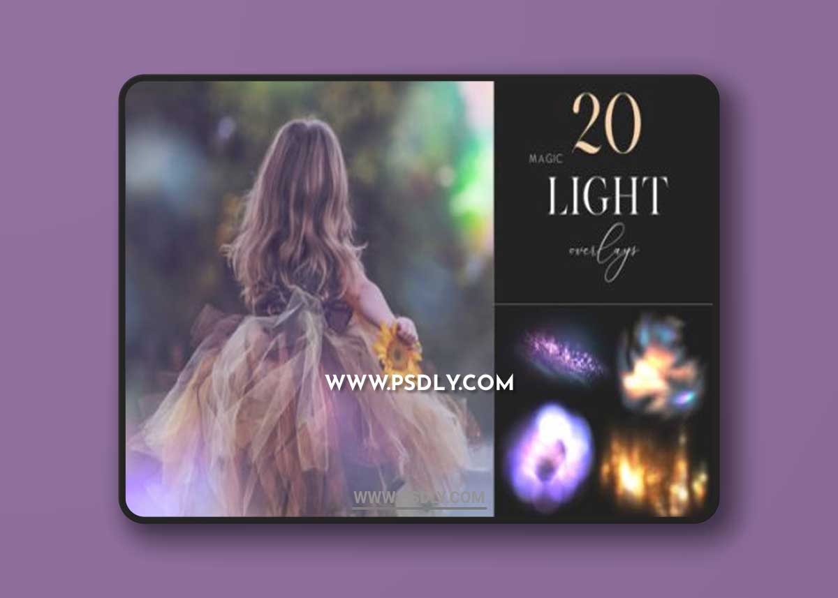 20 Magic Light Overlays, Colorful Light20 Magic Light Overlays, Colorful Light
