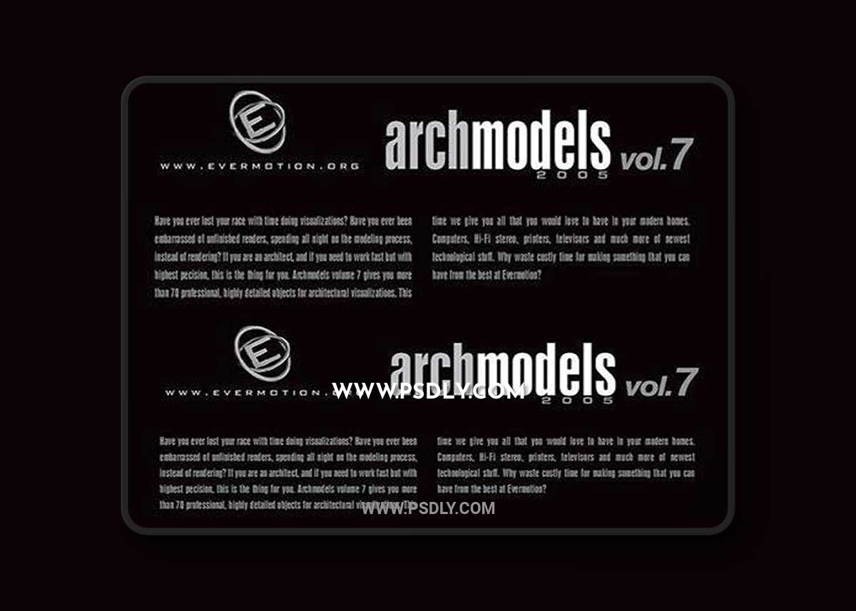 3D Models Evermotion Archmodels v 007