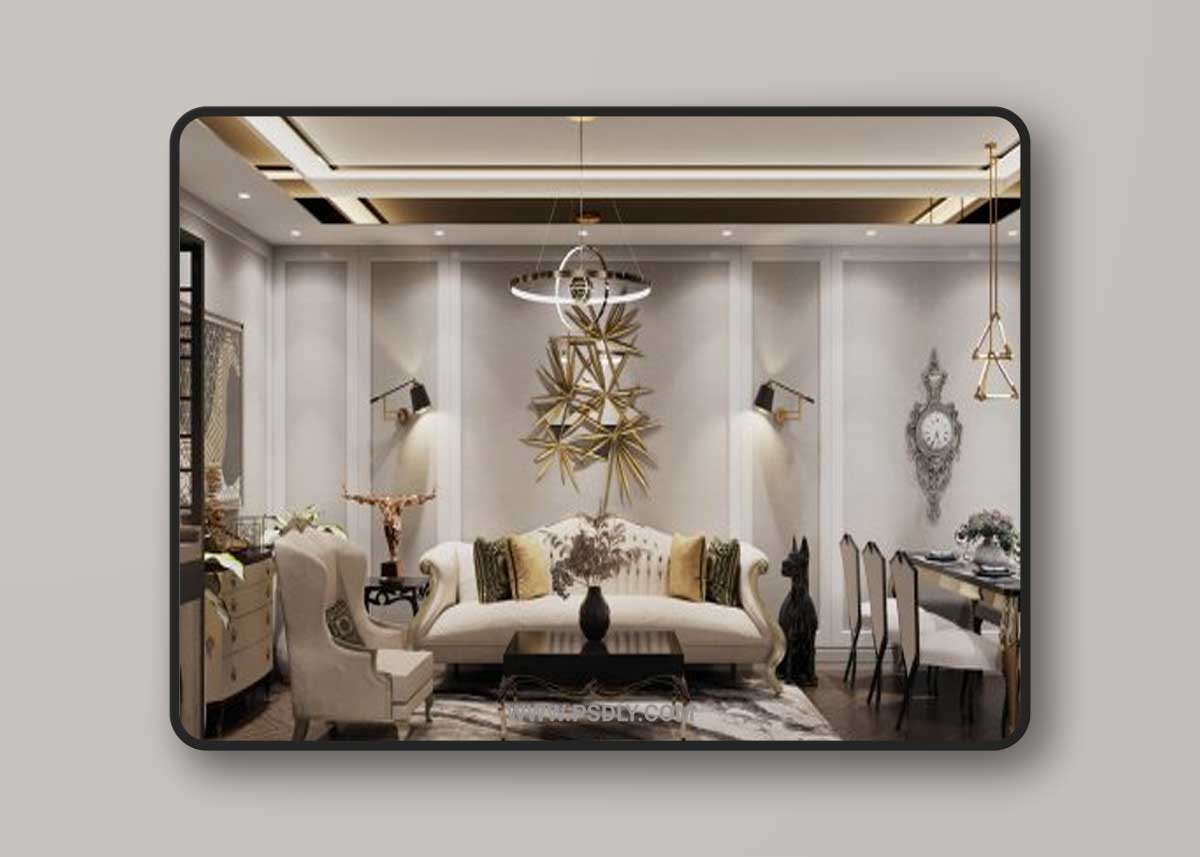 Apartment Interior By Dat Bui 3D model