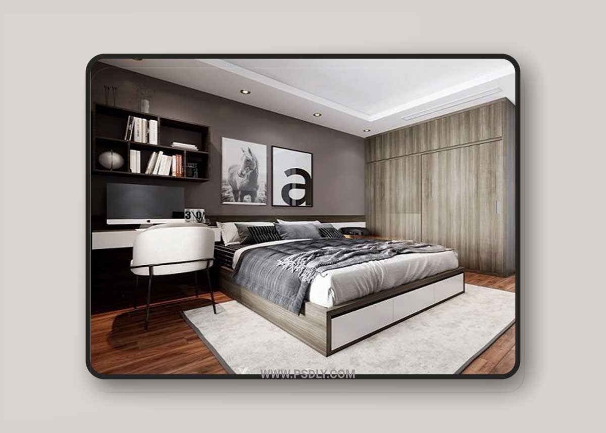 Bedroom Sketchup By Long 3D Model