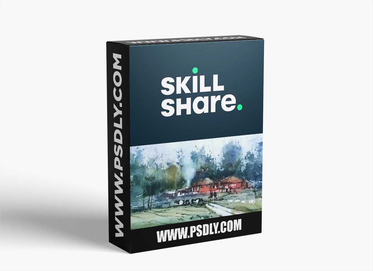 Beginners Watercolor Landscape Exercise: An Easy Step by Step Painting