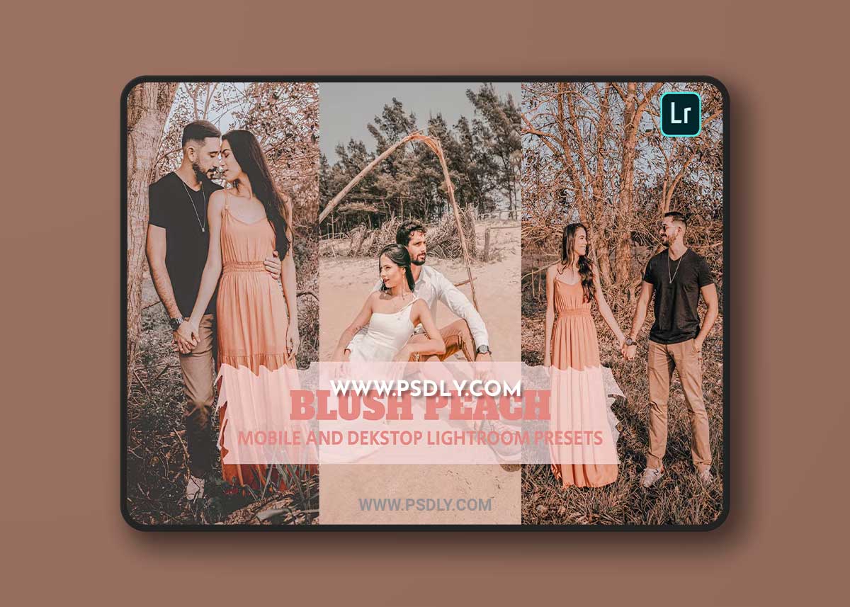 Blush Peach Lightroom Presets Dekstop and Mobile HCJGW7S