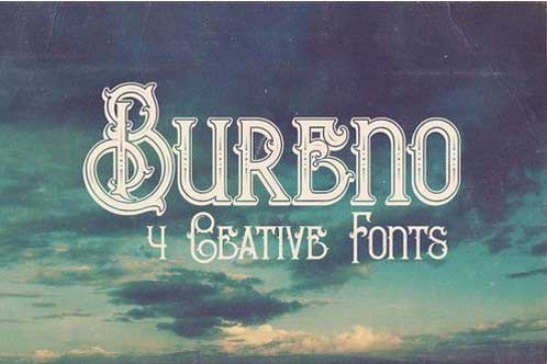 Bureno - Decorative Font