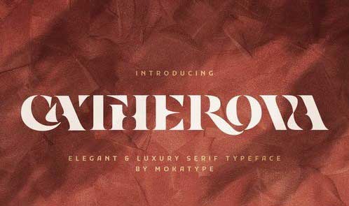 Catherova - Elegant and luxurious serif display