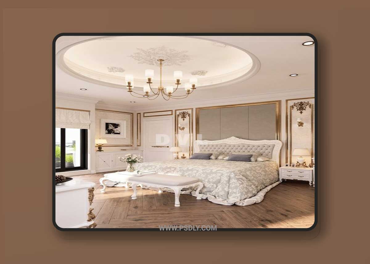 Classical Bedroom Interior Model by Vu Long