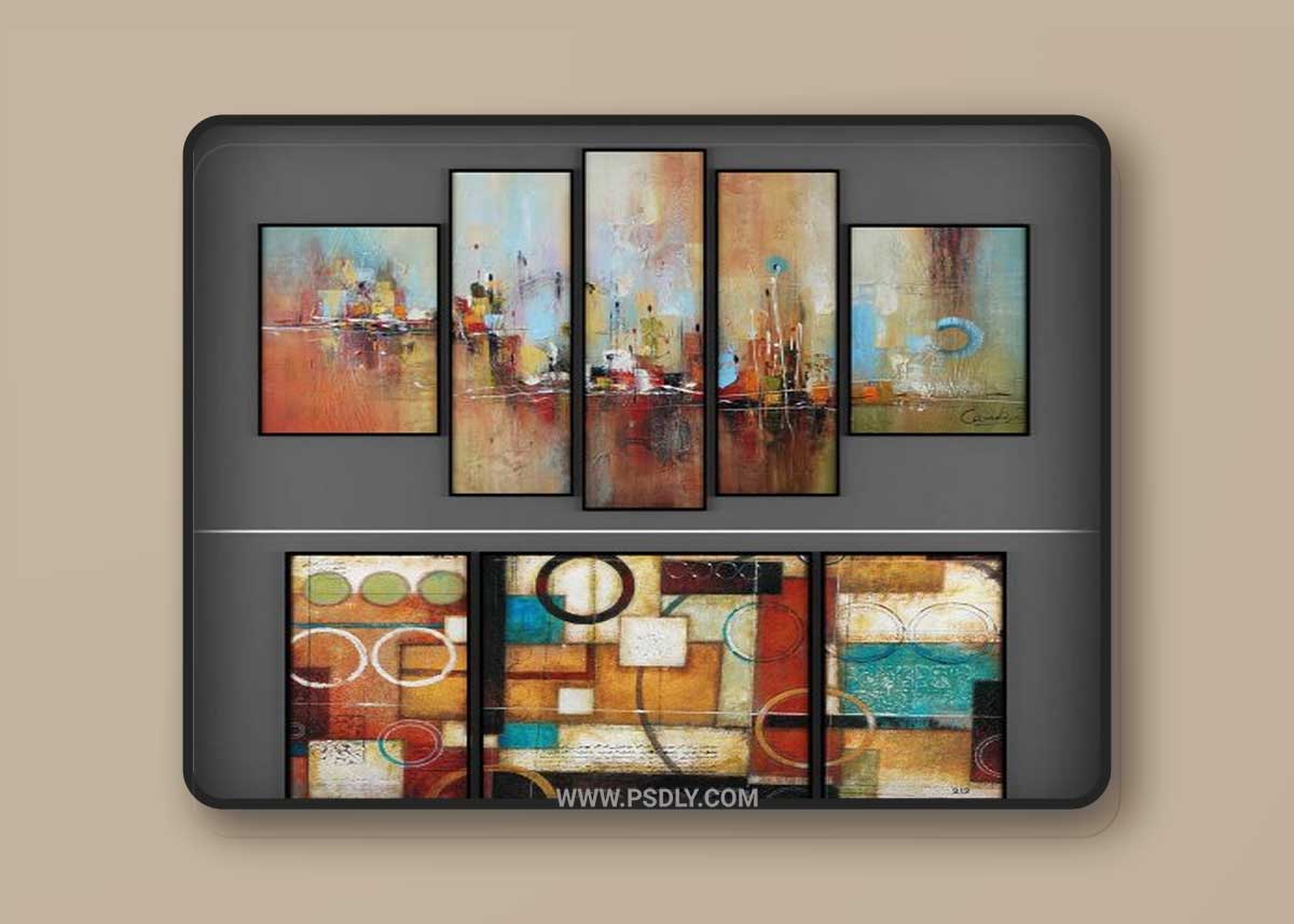 Collection of paintings 98 3D Model