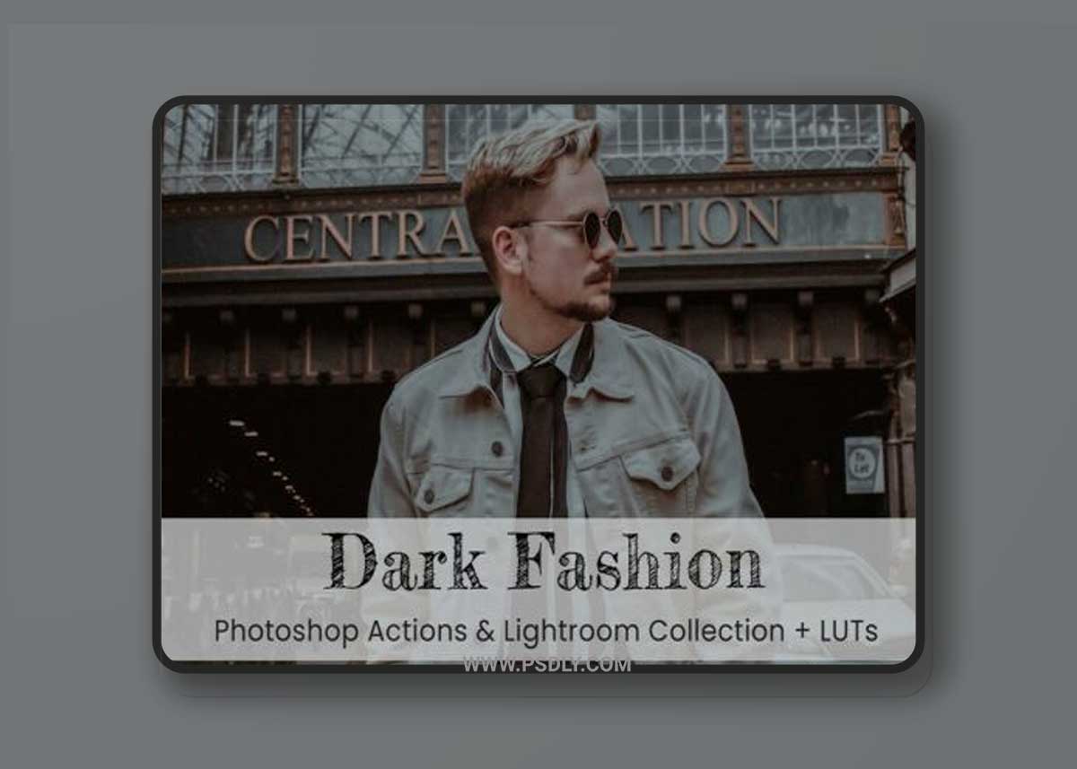 CreativeMarket - Dark Fashion Preset Photoshop Action 7105097