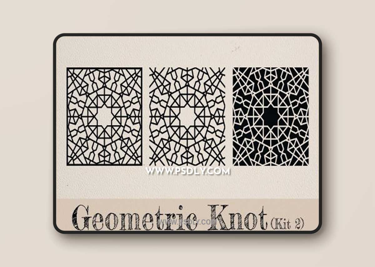 CreativeMarket - Geometric Knot Monogram SVG Pack 2 6908869