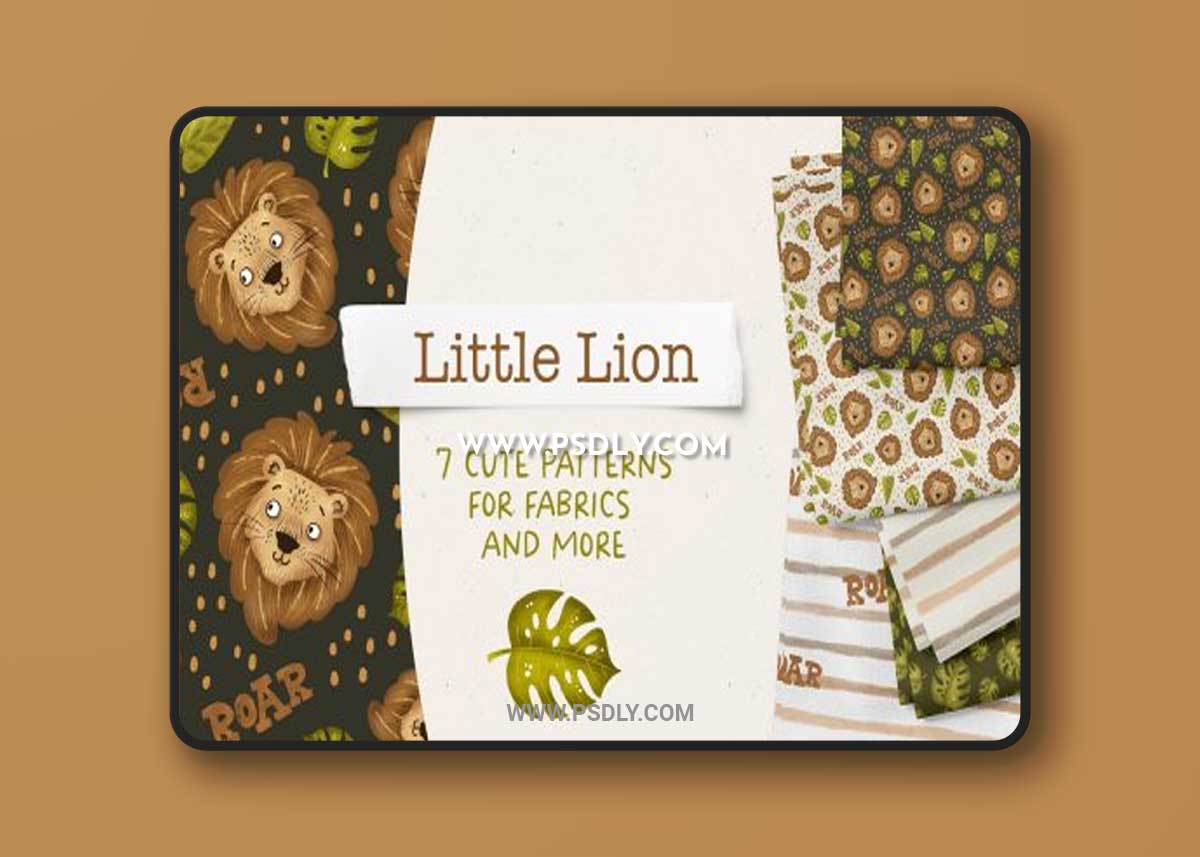 CreativeMarket - Little Lion - Pattern Set 7099941