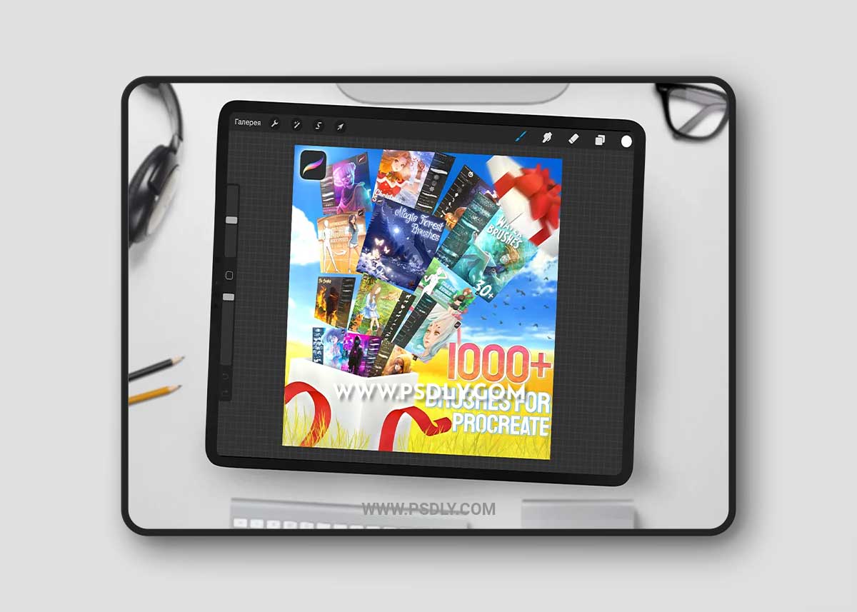 CreativeMarket - Over 1000+ Procreate Brushes 6848592