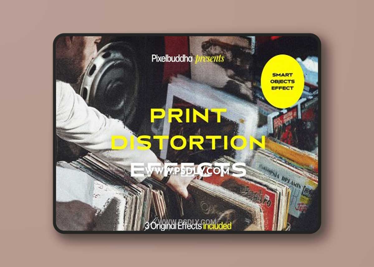 CreativeMarket - Print Distortion Effects 7083388