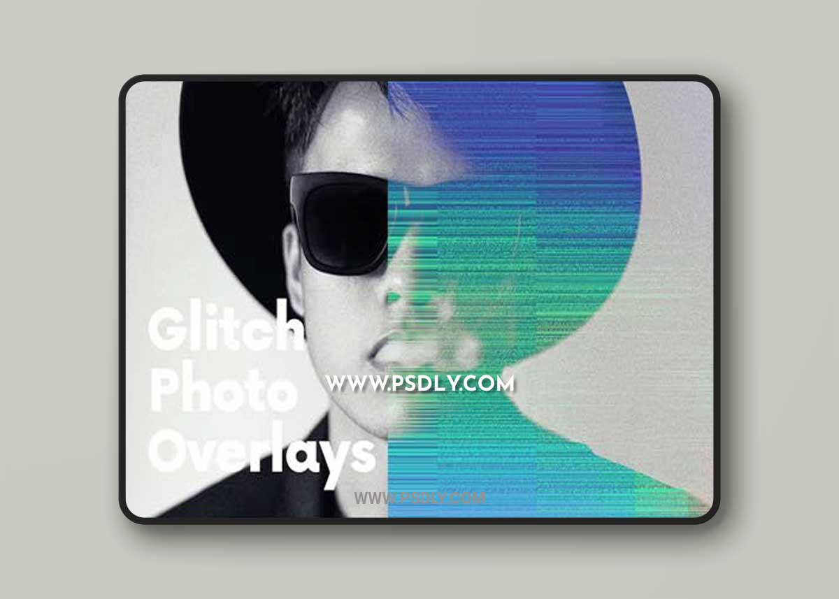 Glitch Photo Overlays for Photoshop