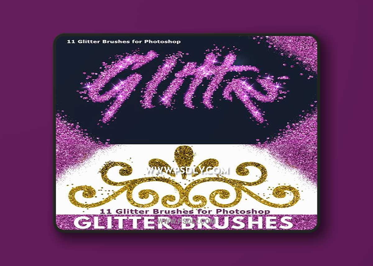Glitter Effects - 11 Glitter Brushes for Photoshop