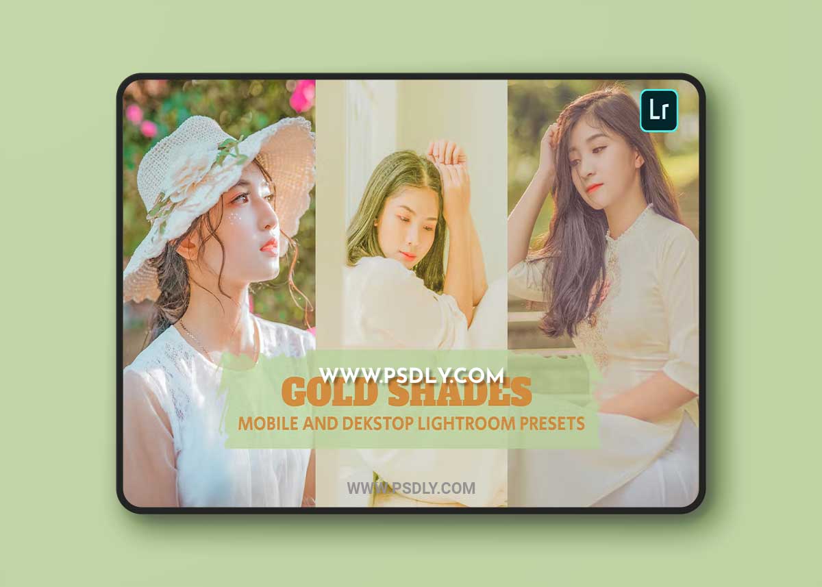 Gold Shades Lightroom Presets Dekstop and Mobile