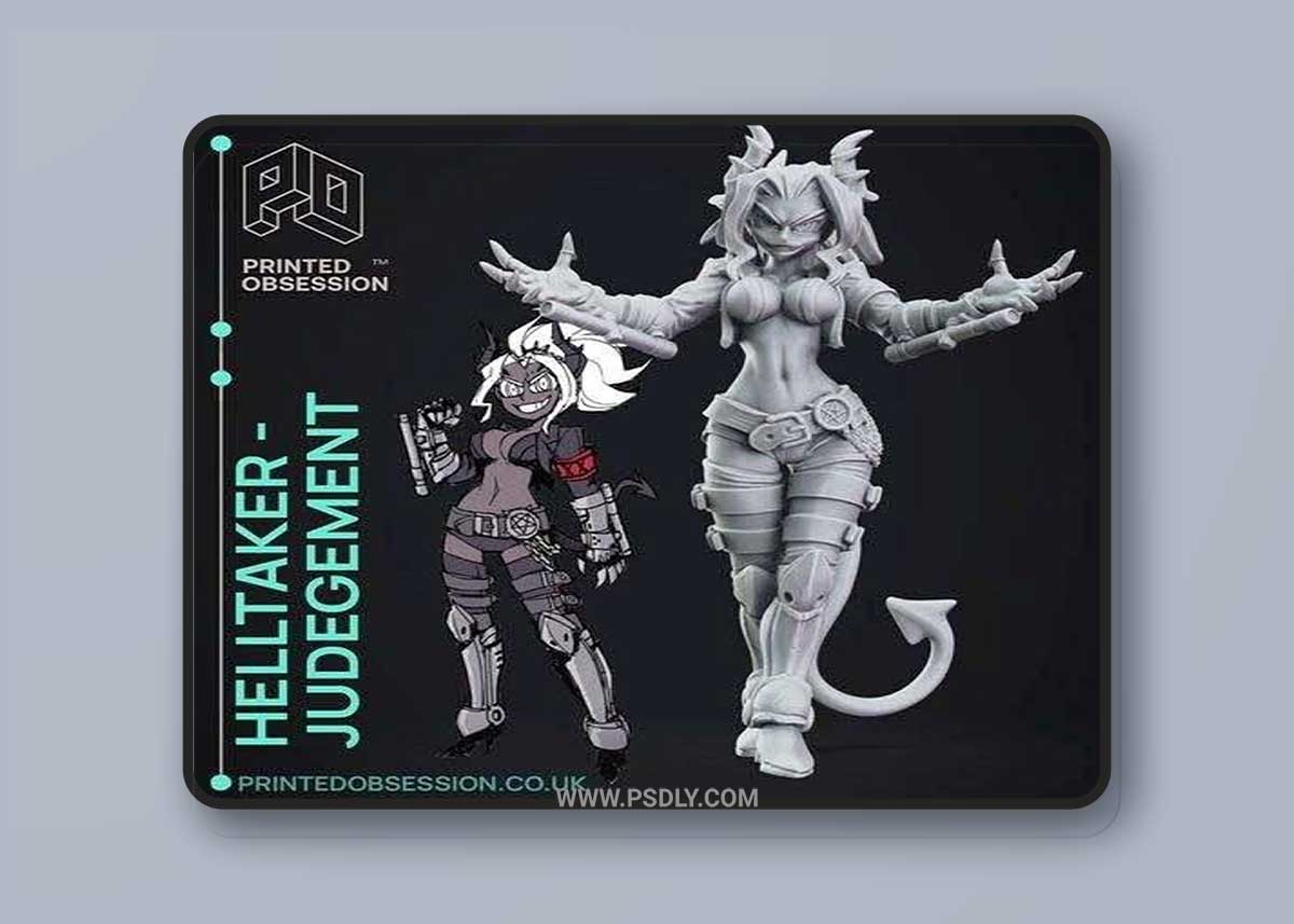 Helltaker - Judgement 3D Printable 3D Model