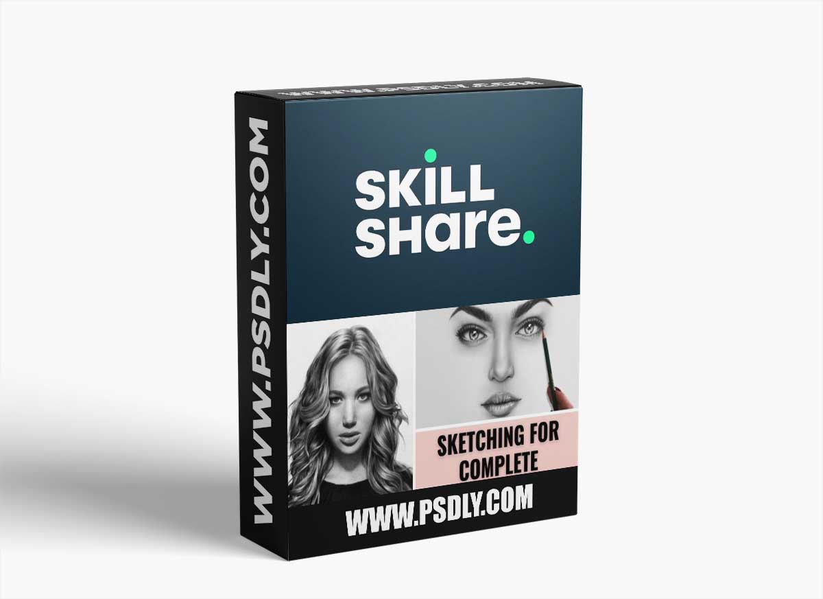 In-Depth pencil art: Sketching complete portrait with eyes, nose, ears, hairs & skin | Sketching Ide