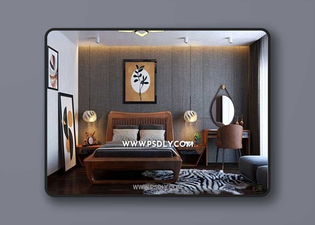 Interior Bedroom Scene 02 Sketchup by XuanKhanh