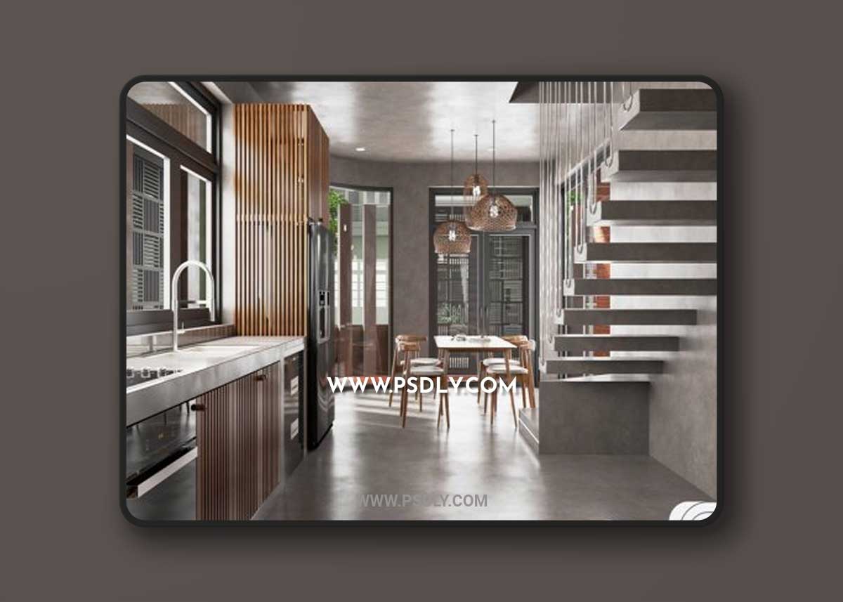 Interior House Scene Sketchup by Thuy Lee