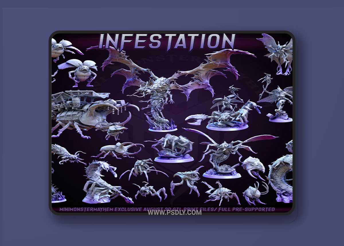 Mini Monster Mayhem - Infestation 3D Printable