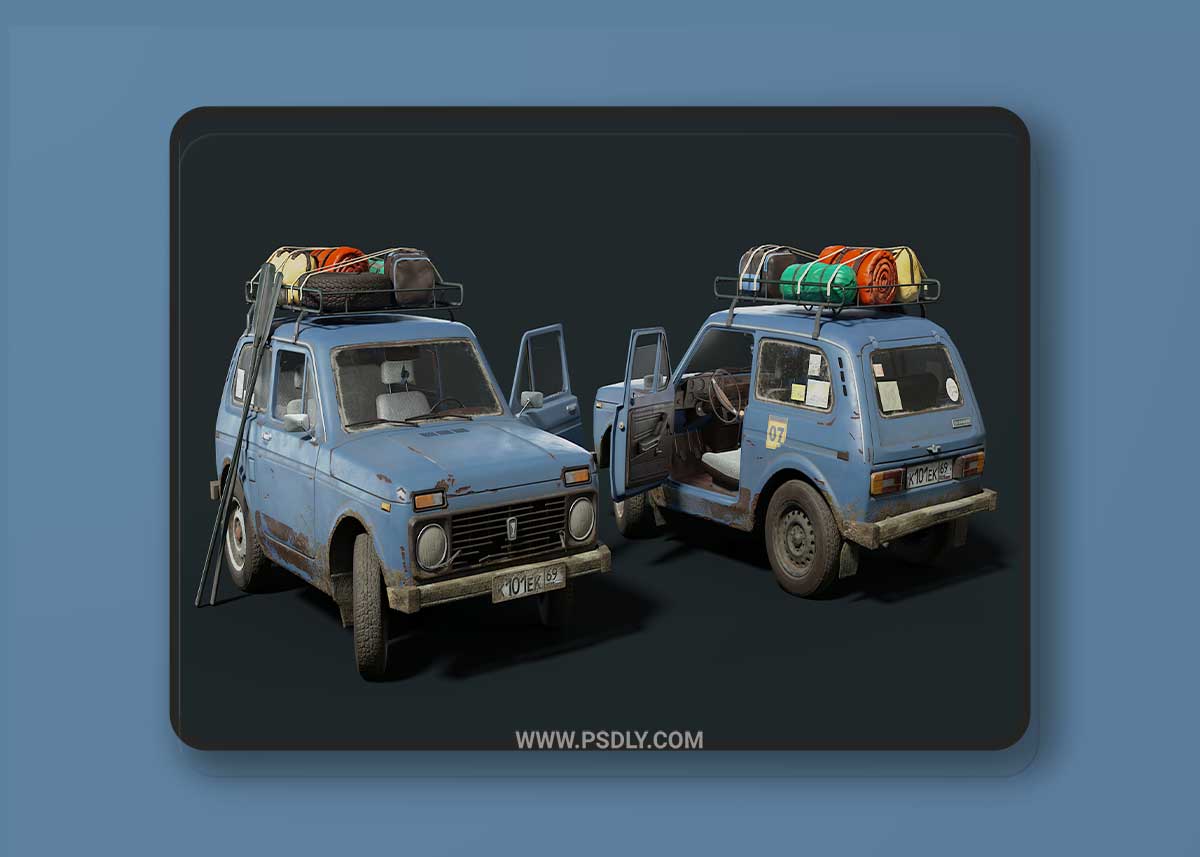 Niva Gameready 3D Model