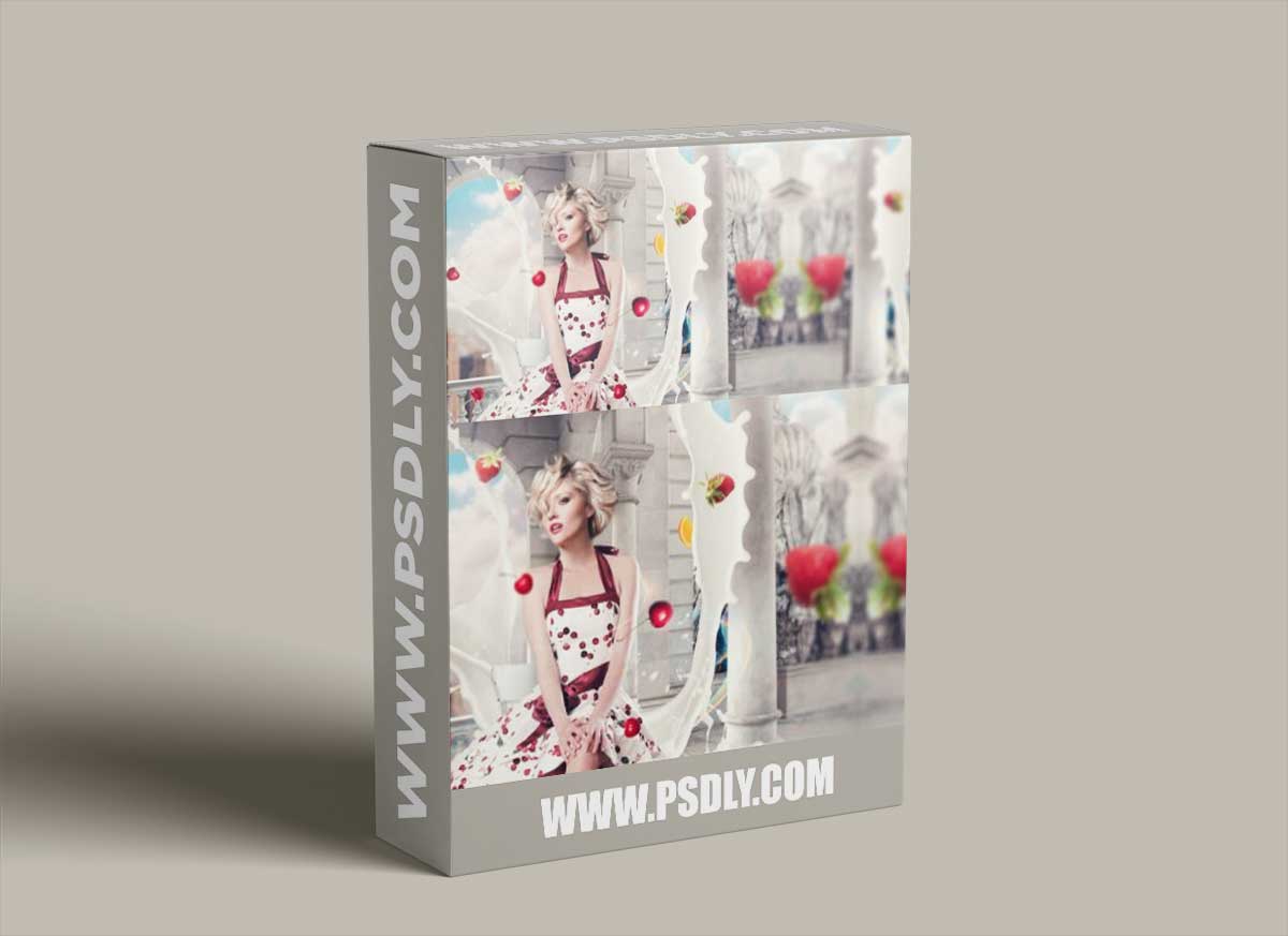PSDBox - Cherry Lady - Advanced Photoshop Manipulation