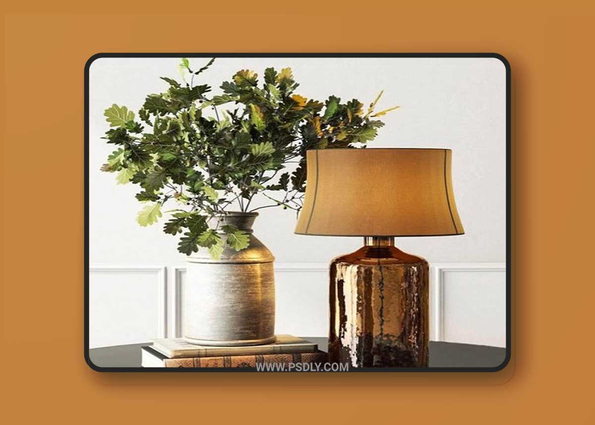 Pottery Barn decorative set 1 3D Model