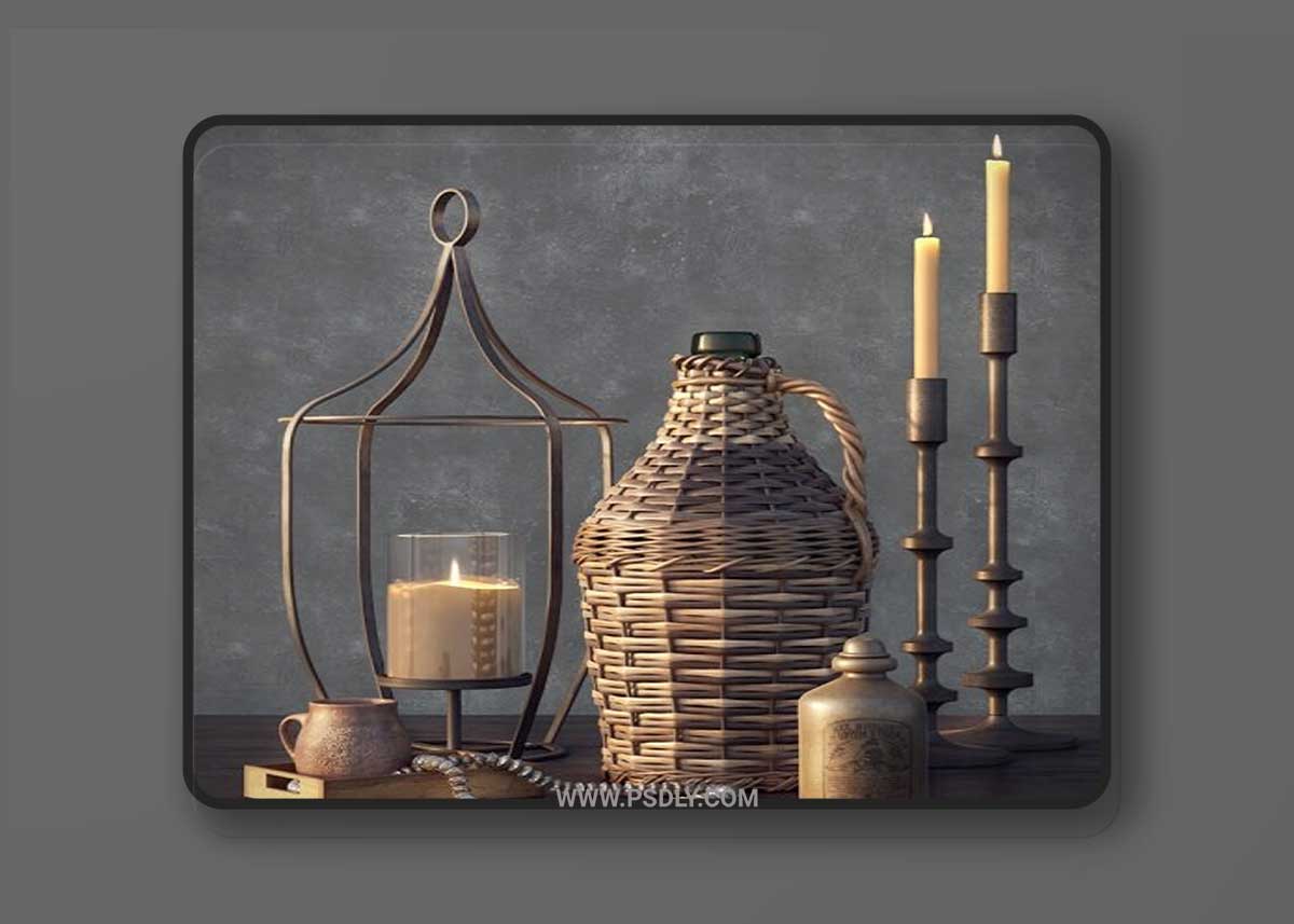 PotteryBarn decoration set 3D Model