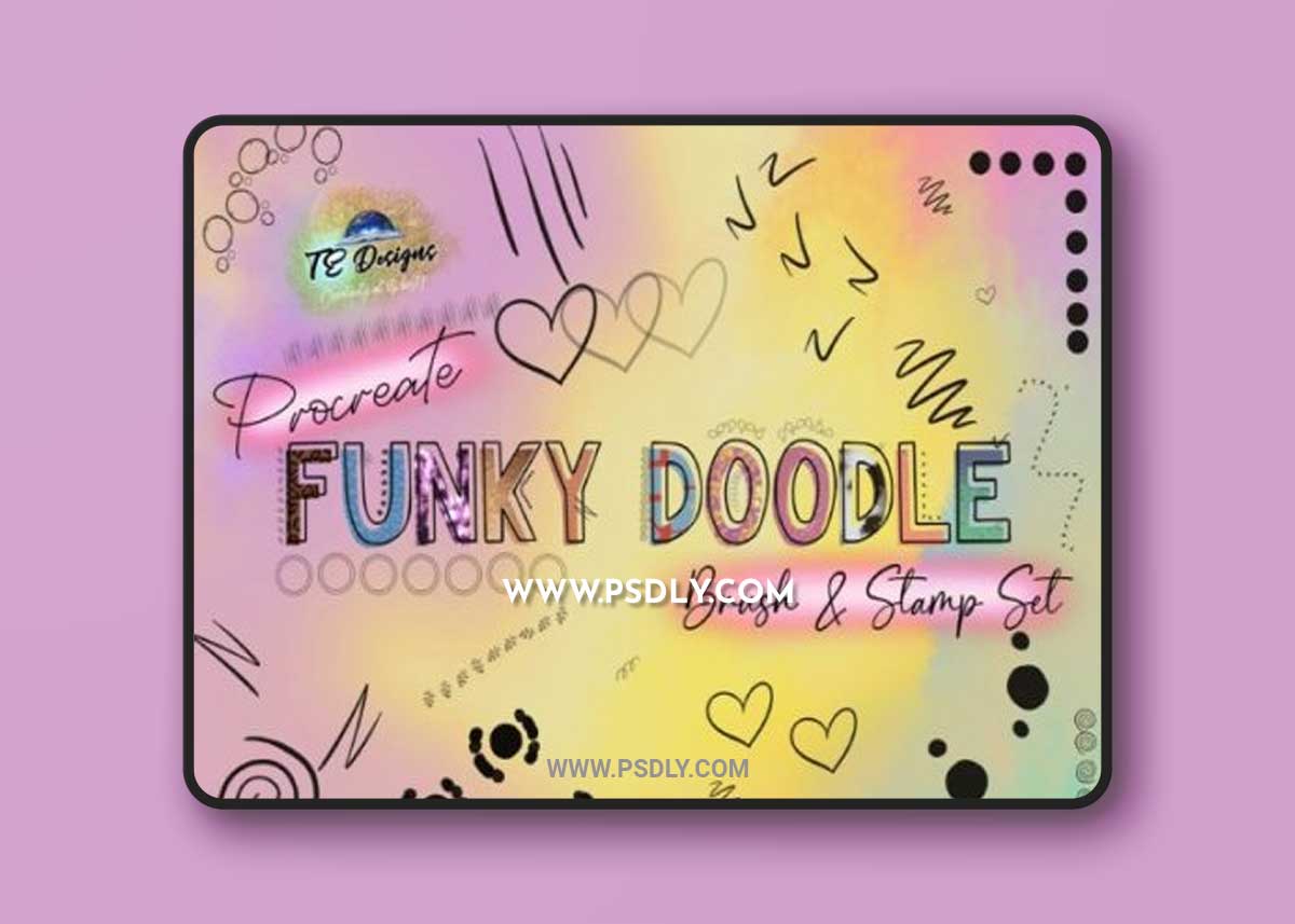 Procreate Doodle Brush and Stamp Kit