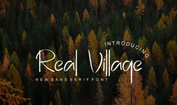 Real Village Font