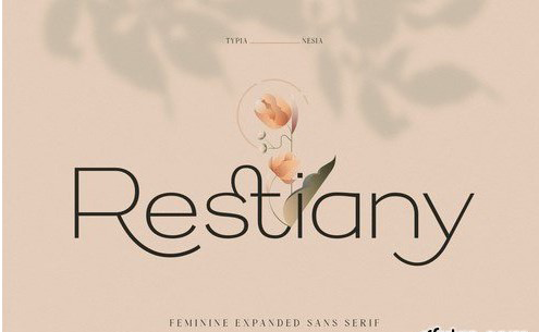 Restiany - Beauty Elegant Expanded Sans Serif