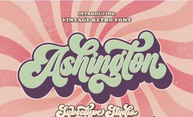 Retro Ashington - Vintage Font Style