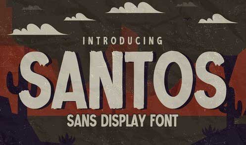 SANTOS - Sans Display Font