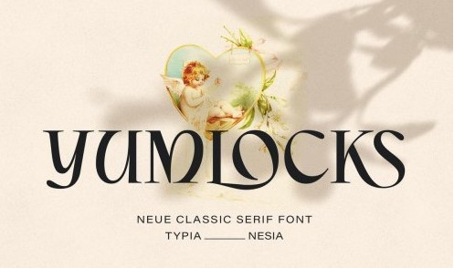 Yumlocks - Ligature Display Serif - Beauty Font