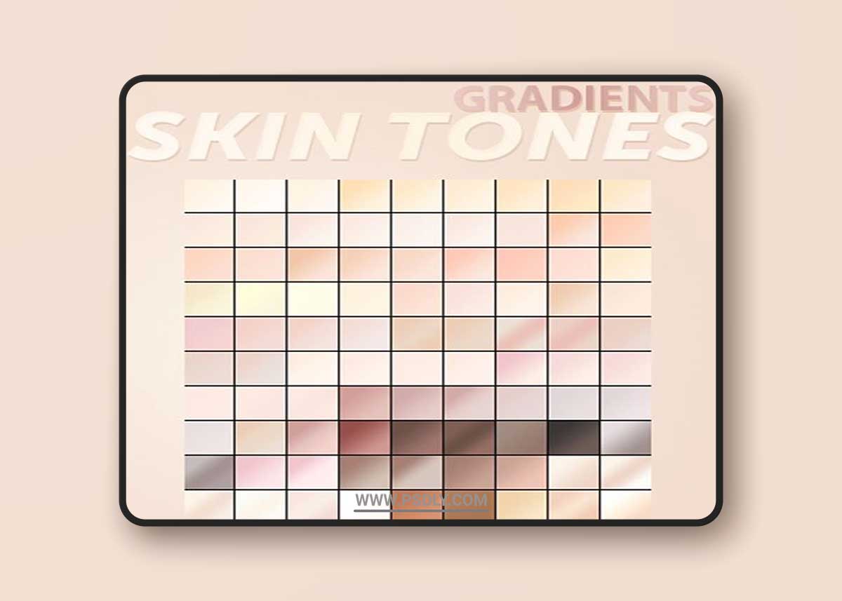 Skin Tones - Photoshop Gradients Collection