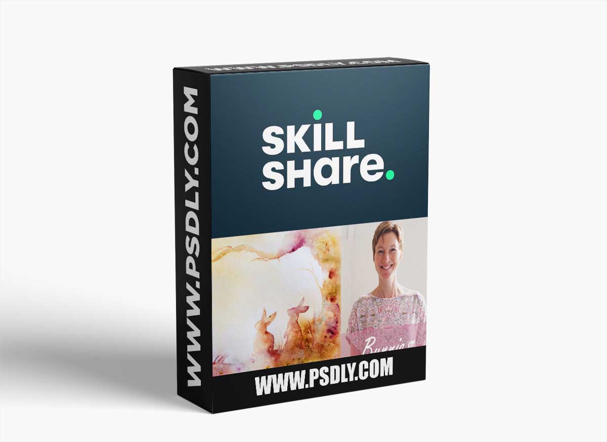 Spring Bunnies. A Free-Flow Watercolour Master Class with Jane Davies